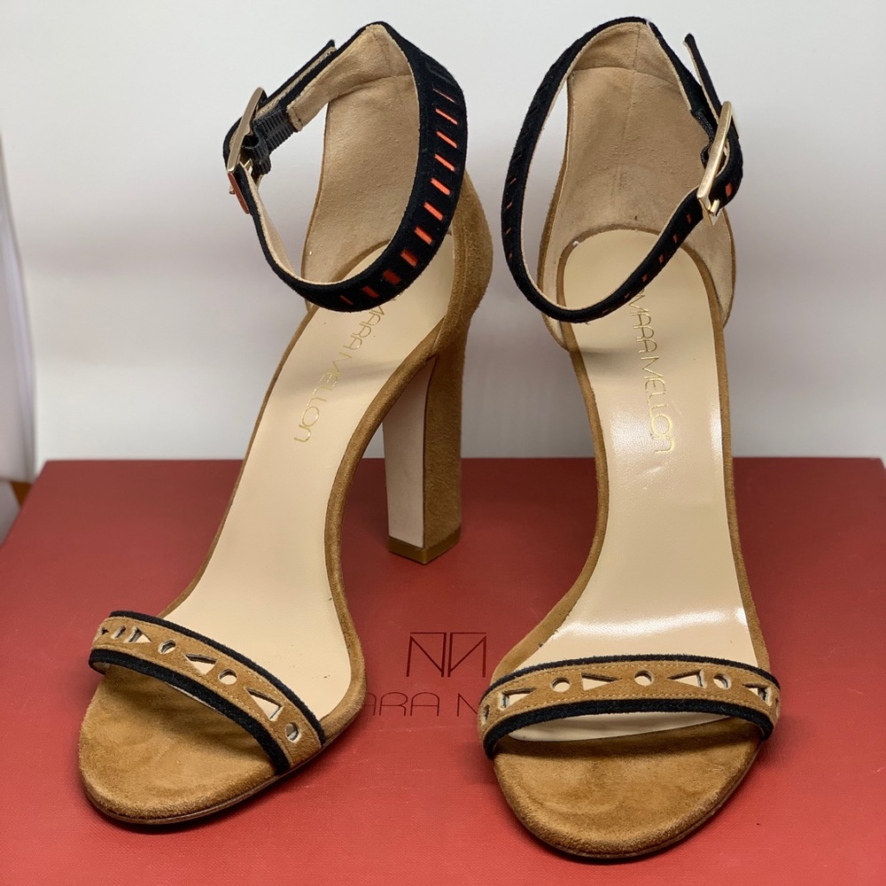 Tamara Mellon Winona Suede Ankle Strap Sandals